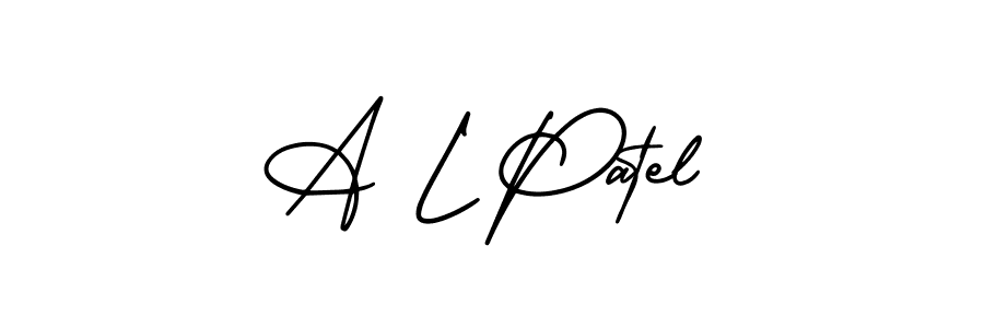 A L Patel stylish signature style. Best Handwritten Sign (AmerikaSignatureDemo-Regular) for my name. Handwritten Signature Collection Ideas for my name A L Patel. A L Patel signature style 3 images and pictures png