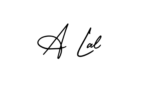 How to Draw A Lal signature style? AmerikaSignatureDemo-Regular is a latest design signature styles for name A Lal. A Lal signature style 3 images and pictures png