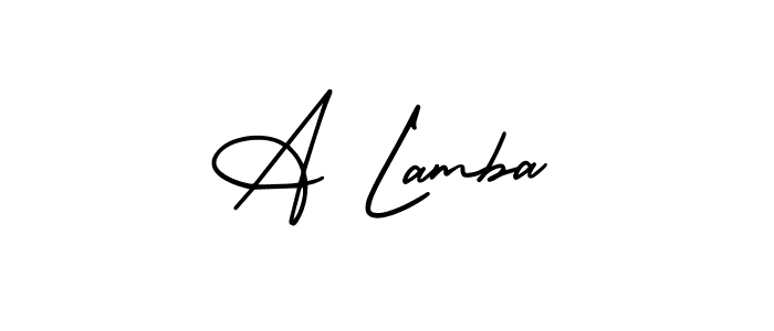 Here are the top 10 professional signature styles for the name A Lamba. These are the best autograph styles you can use for your name. A Lamba signature style 3 images and pictures png