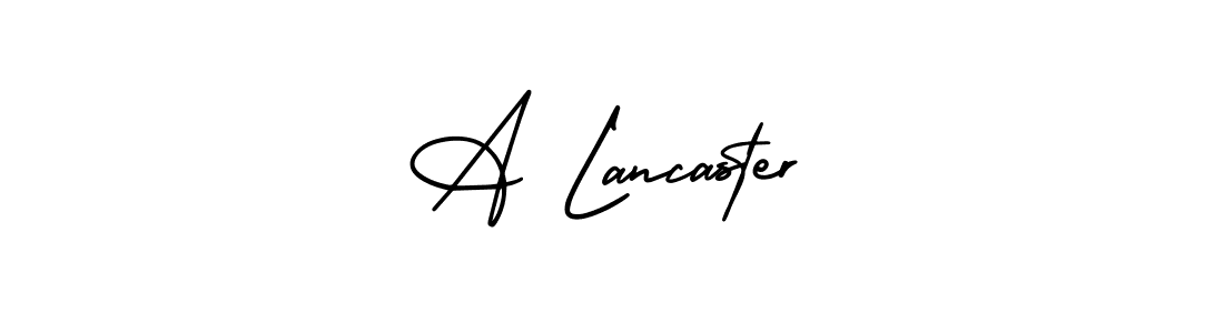 How to make A Lancaster name signature. Use AmerikaSignatureDemo-Regular style for creating short signs online. This is the latest handwritten sign. A Lancaster signature style 3 images and pictures png
