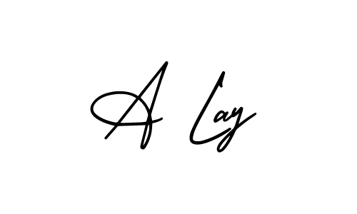 Use a signature maker to create a handwritten signature online. With this signature software, you can design (AmerikaSignatureDemo-Regular) your own signature for name A Lay. A Lay signature style 3 images and pictures png