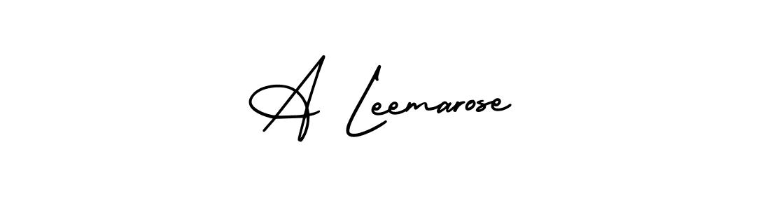 Here are the top 10 professional signature styles for the name A Leemarose. These are the best autograph styles you can use for your name. A Leemarose signature style 3 images and pictures png