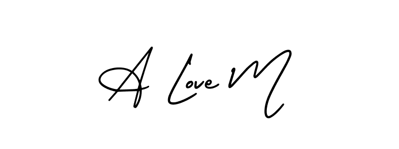 Once you've used our free online signature maker to create your best signature AmerikaSignatureDemo-Regular style, it's time to enjoy all of the benefits that A Love M name signing documents. A Love M signature style 3 images and pictures png