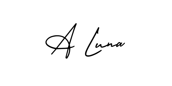 Once you've used our free online signature maker to create your best signature AmerikaSignatureDemo-Regular style, it's time to enjoy all of the benefits that A Luna name signing documents. A Luna signature style 3 images and pictures png