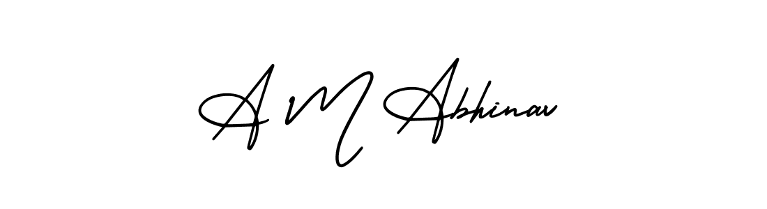 You can use this online signature creator to create a handwritten signature for the name A M Abhinav. This is the best online autograph maker. A M Abhinav signature style 3 images and pictures png