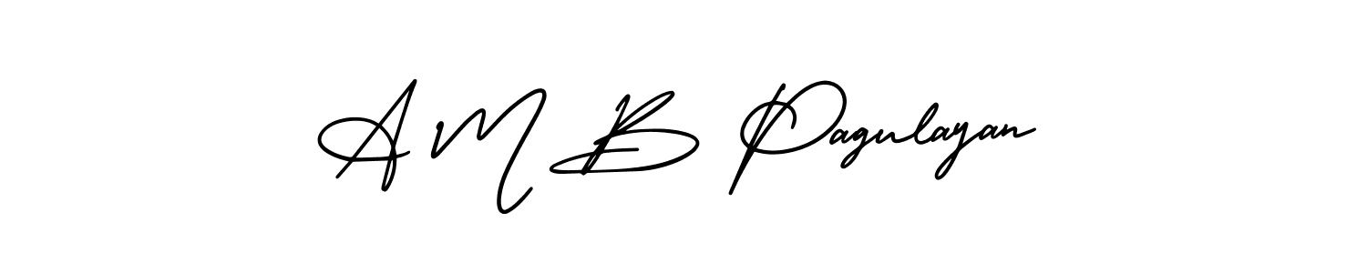 It looks lik you need a new signature style for name A M B Pagulayan. Design unique handwritten (AmerikaSignatureDemo-Regular) signature with our free signature maker in just a few clicks. A M B Pagulayan signature style 3 images and pictures png