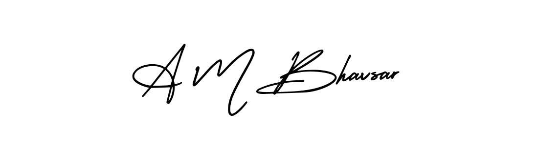 Best and Professional Signature Style for A M Bhavsar. AmerikaSignatureDemo-Regular Best Signature Style Collection. A M Bhavsar signature style 3 images and pictures png
