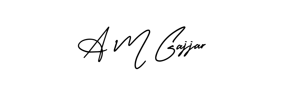 It looks lik you need a new signature style for name A M Gajjar. Design unique handwritten (AmerikaSignatureDemo-Regular) signature with our free signature maker in just a few clicks. A M Gajjar signature style 3 images and pictures png