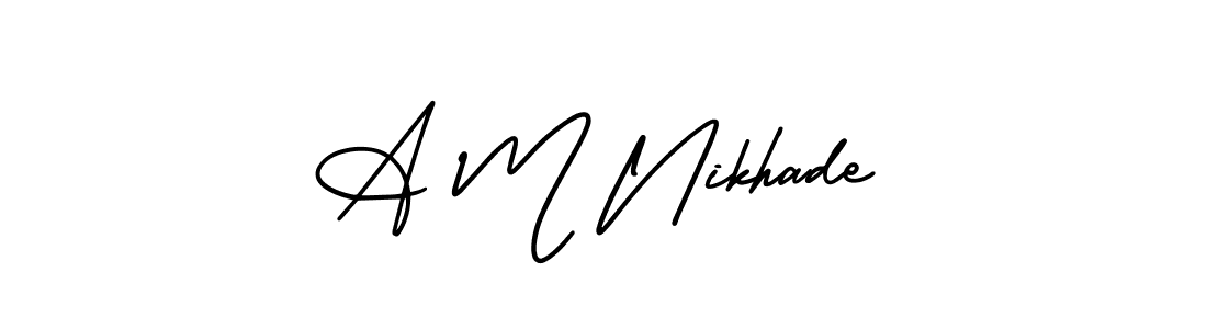 Once you've used our free online signature maker to create your best signature AmerikaSignatureDemo-Regular style, it's time to enjoy all of the benefits that A M Nikhade name signing documents. A M Nikhade signature style 3 images and pictures png