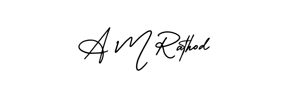 Best and Professional Signature Style for A M Rathod. AmerikaSignatureDemo-Regular Best Signature Style Collection. A M Rathod signature style 3 images and pictures png