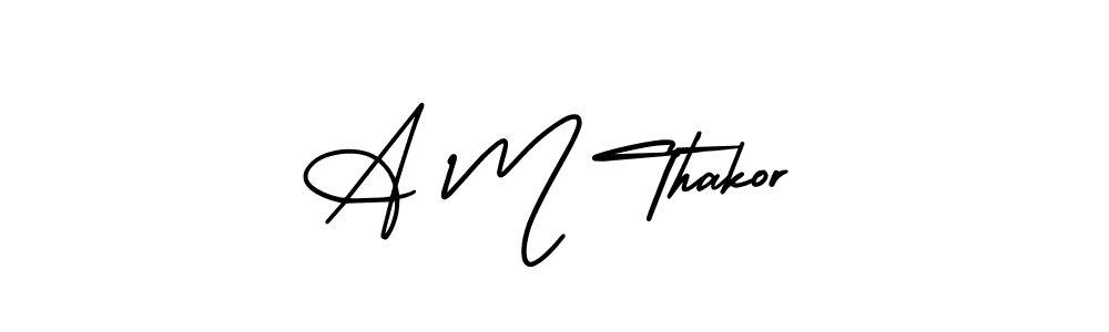 Here are the top 10 professional signature styles for the name A M Thakor. These are the best autograph styles you can use for your name. A M Thakor signature style 3 images and pictures png