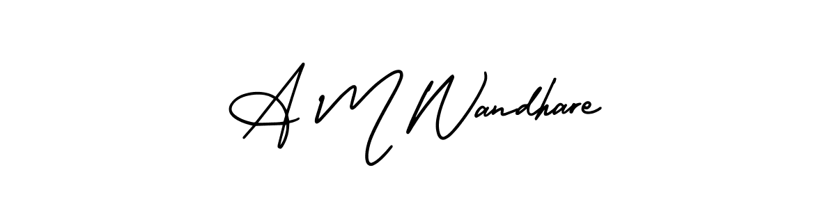 Once you've used our free online signature maker to create your best signature AmerikaSignatureDemo-Regular style, it's time to enjoy all of the benefits that A M Wandhare name signing documents. A M Wandhare signature style 3 images and pictures png