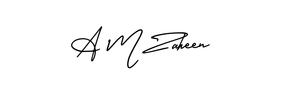 Also we have A M Zaheen name is the best signature style. Create professional handwritten signature collection using AmerikaSignatureDemo-Regular autograph style. A M Zaheen signature style 3 images and pictures png