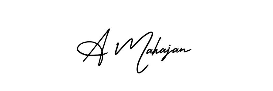You should practise on your own different ways (AmerikaSignatureDemo-Regular) to write your name (A Mahajan) in signature. don't let someone else do it for you. A Mahajan signature style 3 images and pictures png