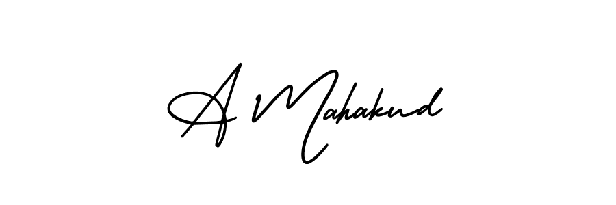 It looks lik you need a new signature style for name A Mahakud. Design unique handwritten (AmerikaSignatureDemo-Regular) signature with our free signature maker in just a few clicks. A Mahakud signature style 3 images and pictures png