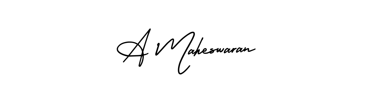 How to make A Maheswaran signature? AmerikaSignatureDemo-Regular is a professional autograph style. Create handwritten signature for A Maheswaran name. A Maheswaran signature style 3 images and pictures png