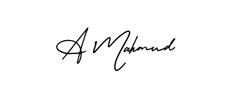 Create a beautiful signature design for name A Mahmud. With this signature (AmerikaSignatureDemo-Regular) fonts, you can make a handwritten signature for free. A Mahmud signature style 3 images and pictures png