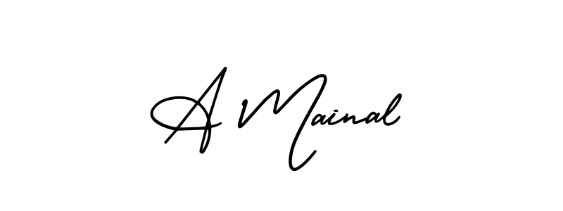 Make a short A Mainal signature style. Manage your documents anywhere anytime using AmerikaSignatureDemo-Regular. Create and add eSignatures, submit forms, share and send files easily. A Mainal signature style 3 images and pictures png