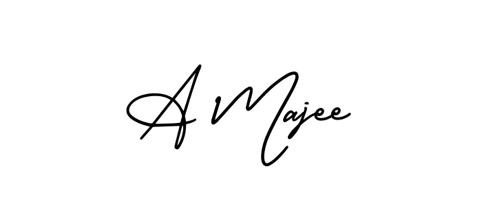 if you are searching for the best signature style for your name A Majee. so please give up your signature search. here we have designed multiple signature styles  using AmerikaSignatureDemo-Regular. A Majee signature style 3 images and pictures png