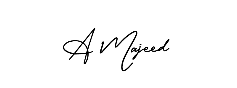 How to make A Majeed signature? AmerikaSignatureDemo-Regular is a professional autograph style. Create handwritten signature for A Majeed name. A Majeed signature style 3 images and pictures png
