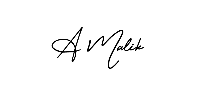 Best and Professional Signature Style for A Malik. AmerikaSignatureDemo-Regular Best Signature Style Collection. A Malik signature style 3 images and pictures png