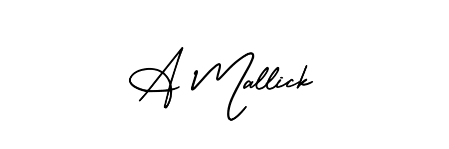 Also we have A Mallick name is the best signature style. Create professional handwritten signature collection using AmerikaSignatureDemo-Regular autograph style. A Mallick signature style 3 images and pictures png