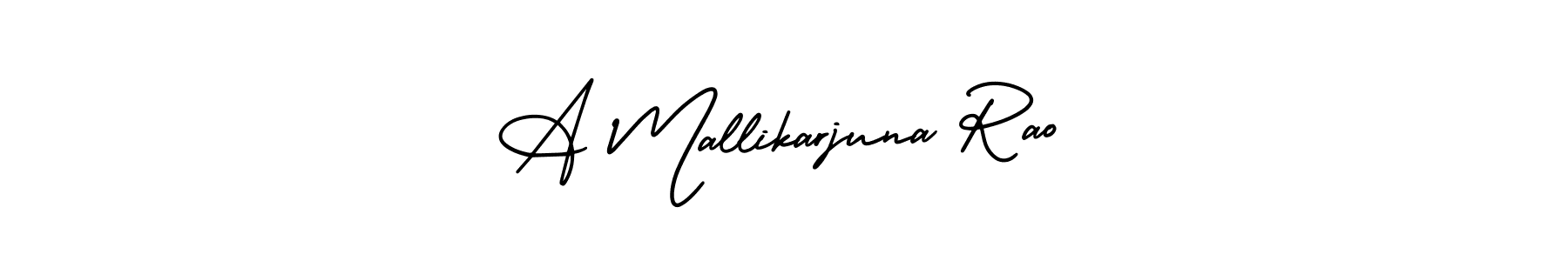 A Mallikarjuna Rao stylish signature style. Best Handwritten Sign (AmerikaSignatureDemo-Regular) for my name. Handwritten Signature Collection Ideas for my name A Mallikarjuna Rao. A Mallikarjuna Rao signature style 3 images and pictures png