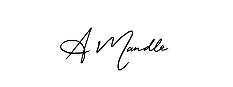 if you are searching for the best signature style for your name A Mandle. so please give up your signature search. here we have designed multiple signature styles  using AmerikaSignatureDemo-Regular. A Mandle signature style 3 images and pictures png