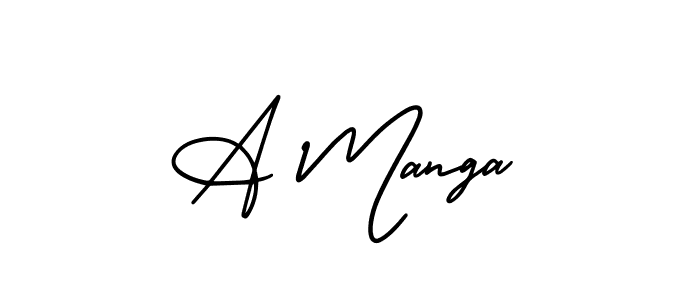 if you are searching for the best signature style for your name A Manga. so please give up your signature search. here we have designed multiple signature styles  using AmerikaSignatureDemo-Regular. A Manga signature style 3 images and pictures png
