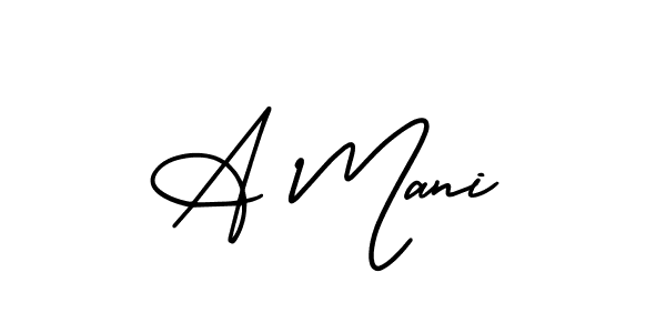 AmerikaSignatureDemo-Regular is a professional signature style that is perfect for those who want to add a touch of class to their signature. It is also a great choice for those who want to make their signature more unique. Get A Mani name to fancy signature for free. A Mani signature style 3 images and pictures png