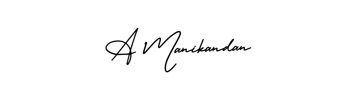 Similarly AmerikaSignatureDemo-Regular is the best handwritten signature design. Signature creator online .You can use it as an online autograph creator for name A Manikandan. A Manikandan signature style 3 images and pictures png