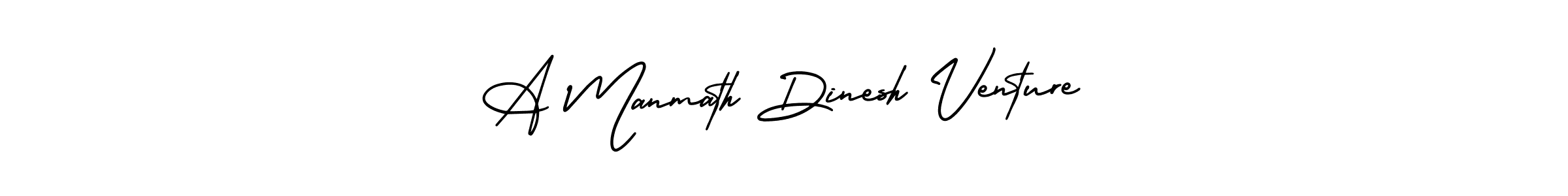 Also we have A Manmath Dinesh Venture name is the best signature style. Create professional handwritten signature collection using AmerikaSignatureDemo-Regular autograph style. A Manmath Dinesh Venture signature style 3 images and pictures png
