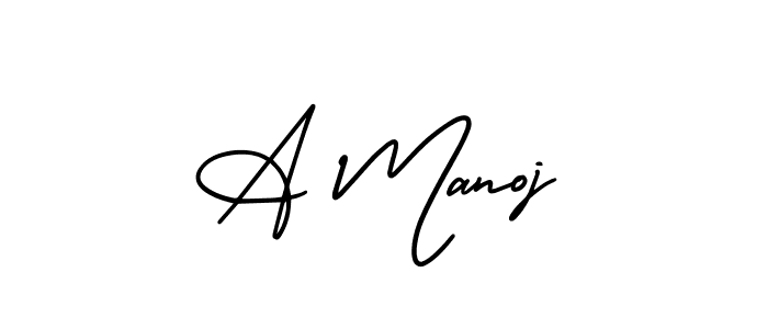if you are searching for the best signature style for your name A Manoj. so please give up your signature search. here we have designed multiple signature styles  using AmerikaSignatureDemo-Regular. A Manoj signature style 3 images and pictures png