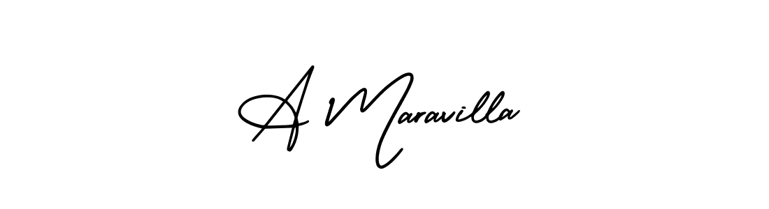 How to Draw A Maravilla signature style? AmerikaSignatureDemo-Regular is a latest design signature styles for name A Maravilla. A Maravilla signature style 3 images and pictures png