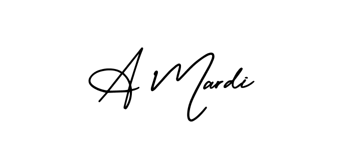 A Mardi stylish signature style. Best Handwritten Sign (AmerikaSignatureDemo-Regular) for my name. Handwritten Signature Collection Ideas for my name A Mardi. A Mardi signature style 3 images and pictures png