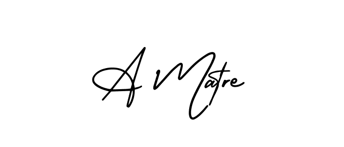 Use a signature maker to create a handwritten signature online. With this signature software, you can design (AmerikaSignatureDemo-Regular) your own signature for name A Matre. A Matre signature style 3 images and pictures png