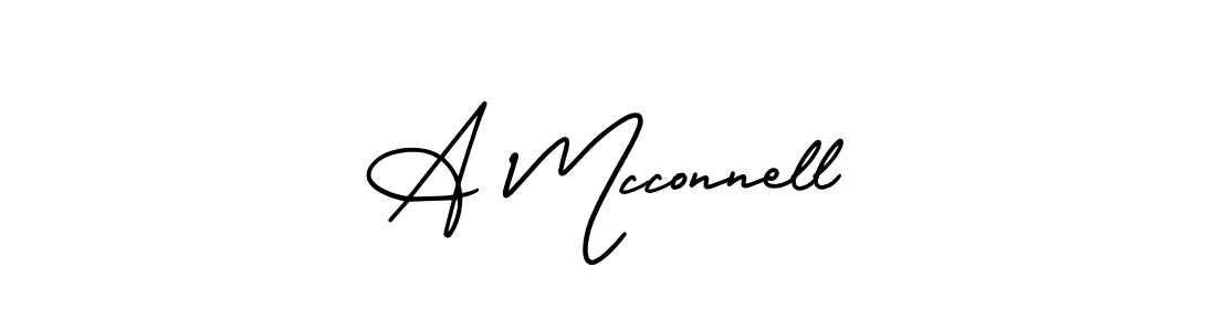 Make a beautiful signature design for name A Mcconnell. Use this online signature maker to create a handwritten signature for free. A Mcconnell signature style 3 images and pictures png