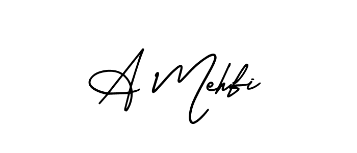 This is the best signature style for the A Mehfi name. Also you like these signature font (AmerikaSignatureDemo-Regular). Mix name signature. A Mehfi signature style 3 images and pictures png