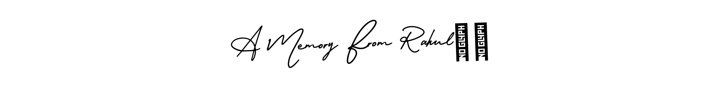 Create a beautiful signature design for name A Memory From Rahul❤️. With this signature (AmerikaSignatureDemo-Regular) fonts, you can make a handwritten signature for free. A Memory From Rahul❤️ signature style 3 images and pictures png