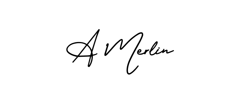 You should practise on your own different ways (AmerikaSignatureDemo-Regular) to write your name (A Merlin) in signature. don't let someone else do it for you. A Merlin signature style 3 images and pictures png