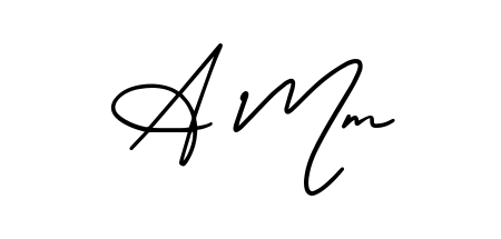 A timeless handwritten aesthetic for A Mm. The AmerikaSignatureDemo-Regular font gives your signature a handcrafted feel with natural curves. A Mm signature style 3 images and pictures png