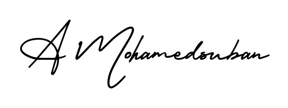 Create your official email sign-off with A Mohamedsuban name in AmerikaSignatureDemo-Regular style. Crisp, clean, and perfectly legible across all screens. A Mohamedsuban signature style 3 images and pictures png