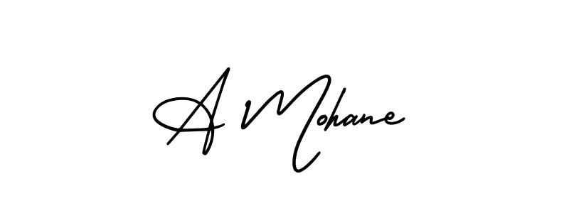 This is the best signature style for the A Mohane name. Also you like these signature font (AmerikaSignatureDemo-Regular). Mix name signature. A Mohane signature style 3 images and pictures png