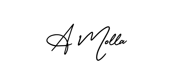 Here are the top 10 professional signature styles for the name A Molla. These are the best autograph styles you can use for your name. A Molla signature style 3 images and pictures png