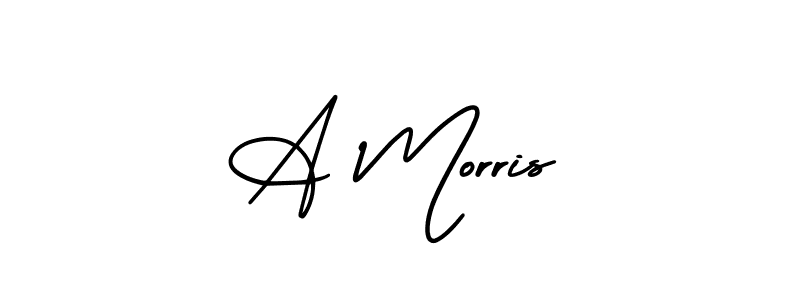 A Morris stylish signature style. Best Handwritten Sign (AmerikaSignatureDemo-Regular) for my name. Handwritten Signature Collection Ideas for my name A Morris. A Morris signature style 3 images and pictures png