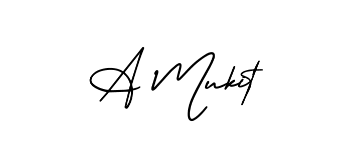 Make a beautiful signature design for name A Mukit. Use this online signature maker to create a handwritten signature for free. A Mukit signature style 3 images and pictures png