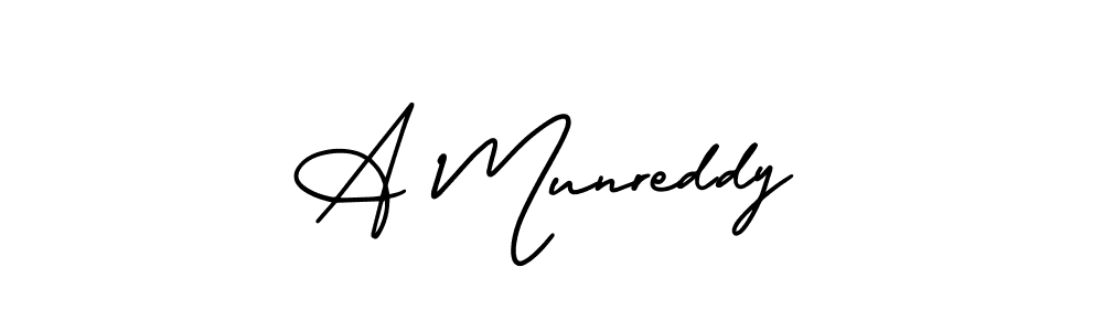 How to Draw A Munreddy signature style? AmerikaSignatureDemo-Regular is a latest design signature styles for name A Munreddy. A Munreddy signature style 3 images and pictures png