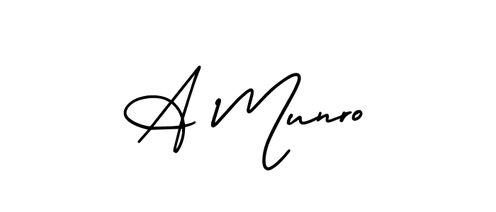 Make a beautiful signature design for name A Munro. Use this online signature maker to create a handwritten signature for free. A Munro signature style 3 images and pictures png