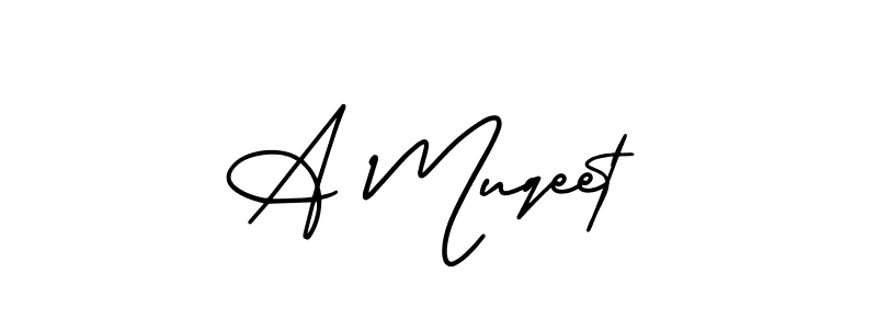 Here are the top 10 professional signature styles for the name A Muqeet. These are the best autograph styles you can use for your name. A Muqeet signature style 3 images and pictures png