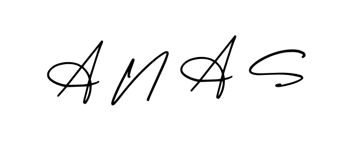 Make a beautiful signature design for name A N A S. With this signature (AmerikaSignatureDemo-Regular) style, you can create a handwritten signature for free. A N A S signature style 3 images and pictures png